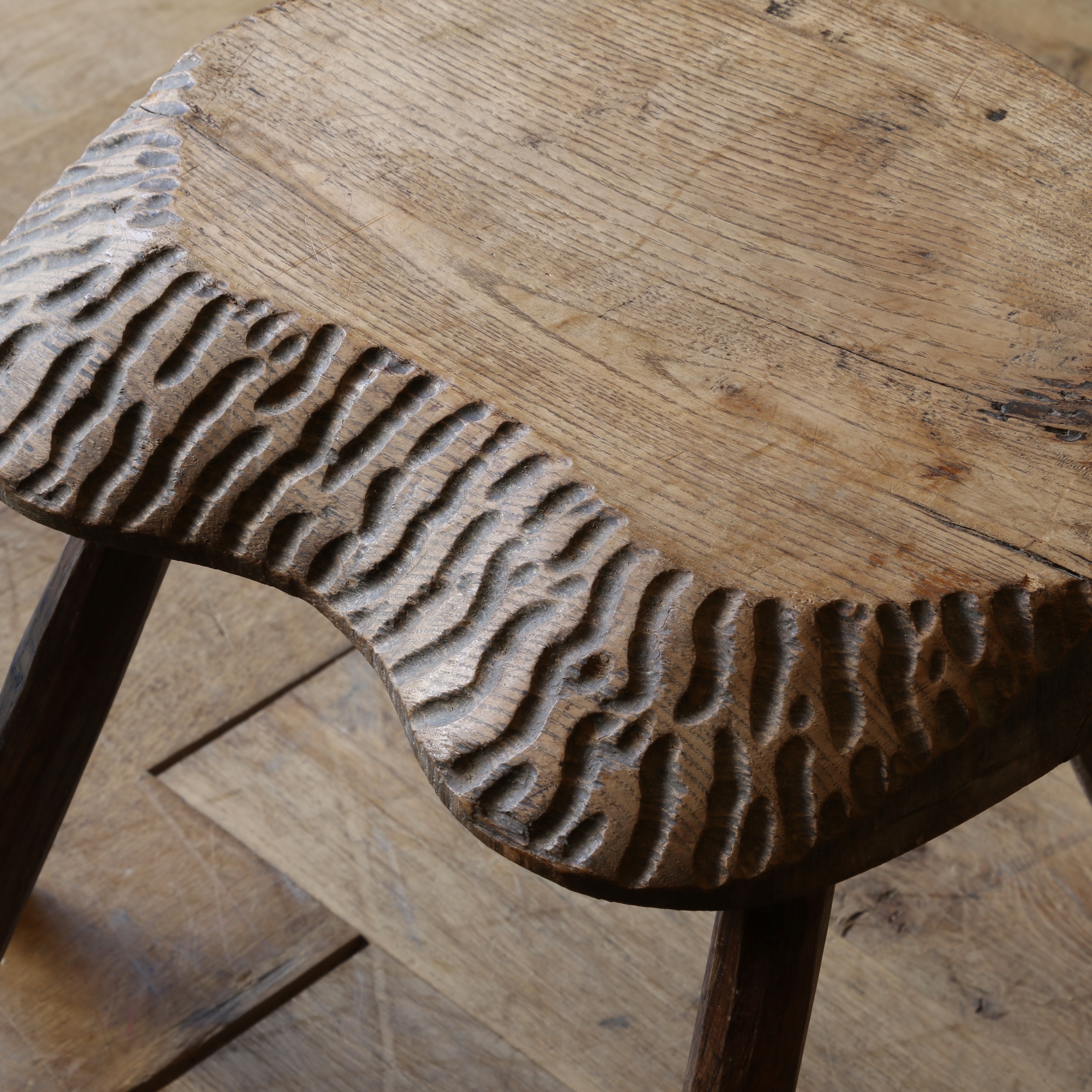 Pair of Primitive Stools